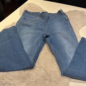 We The Free Blue Flare & Wide Leg Jeans